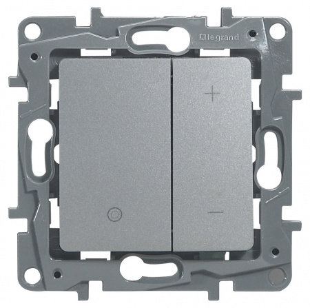 Legrand Etika Алюминий Светорегулятор нажимной, 400Вт