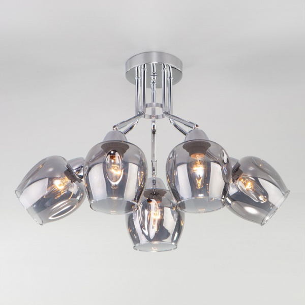 Потолочная люстра с плафонами 30164/5 хром Eurosvet Marci