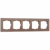 Рамка из стекла на 5 постов Favorit латте W0051142
