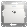 SE Glossa Бел Выключатель карточный, сх.6