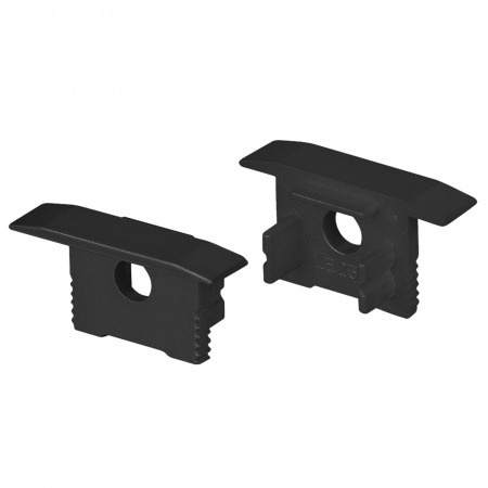 Arlight Заглушка SL-SLIM-H13M-F25 BLACK с отверстием (Пластик)