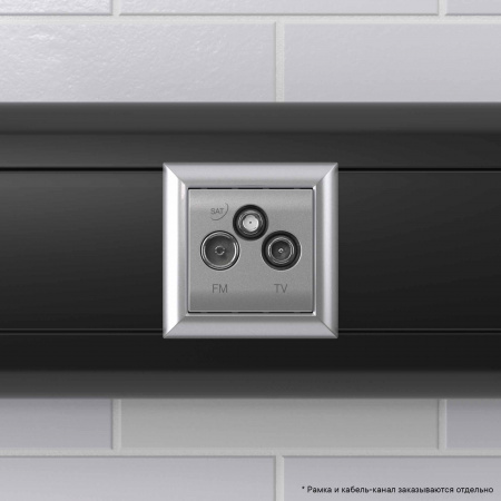 DKC Avanti Закаленная сталь Розетка TV-FM-SAT 2 модуля
