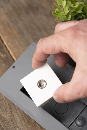 EKF PROxima Розетка ТВ (ширина 2 модуля)