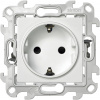 Simon 24 Белая Розетка 2К+3 с защитными шторками Push&Go