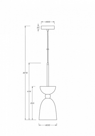 Подвесной светильник MOD113PL-01W Maytoni Cloches