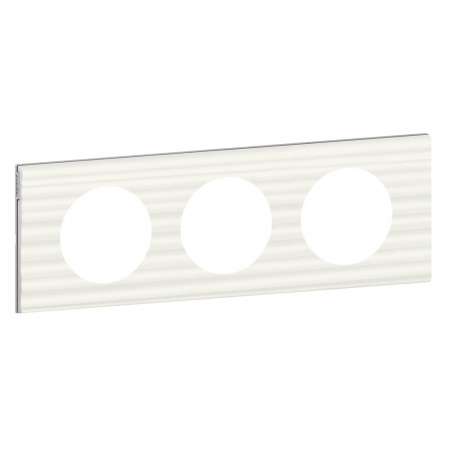 Legrand Celiane2 Corian Белый Рельеф Рамка 3-ая (2+2+2 мод)