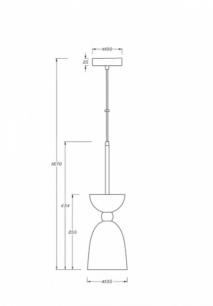 Подвесной светильник MOD113PL-01W Maytoni Cloches