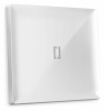 Лицевая панель ALFA (Белый глянец) для 1-клавишных  выключателей с подсветкой QUANT AP1020