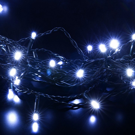 Гирлянда занавес на ель 0,45*1,5 м IP20 200-003 белый Eurosvet 200-003