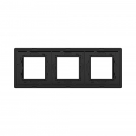 DKC Avanti Черный Алюминий Рамка 6 модулей