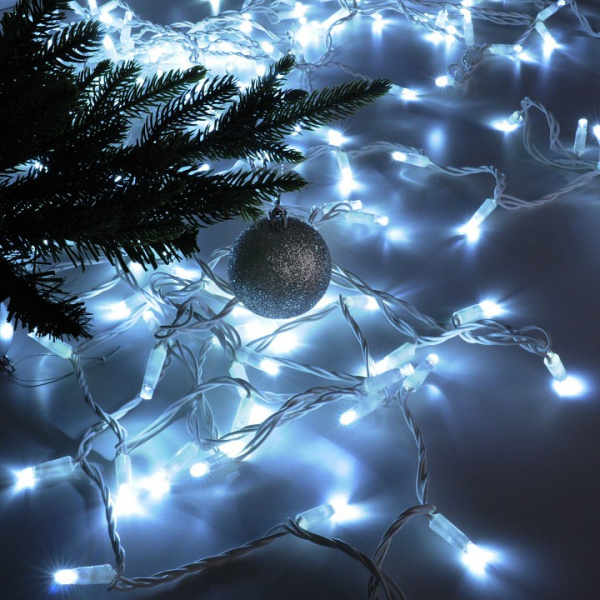 Гирлянда нить 20м IP65 400-102 белый Eurosvet 400-102