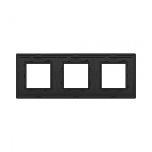 DKC Avanti Черный Алюминий Рамка 6 модулей