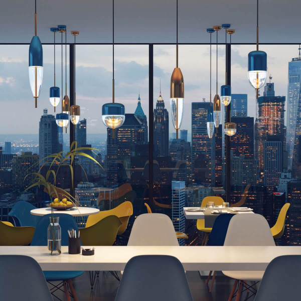 Подвесной светодиодный светильник Odeon Light Larus L-vision 4612/5L