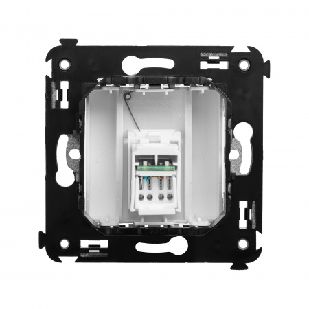 DKC Avanti Белое облако Компьютерная розетка RJ-45 в стену, кат.6 одинарная