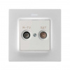 Simon S82 Concept Матовый белый, Накладка для розетки R-TV+SAT с пиктограммой "R-TV SAT"