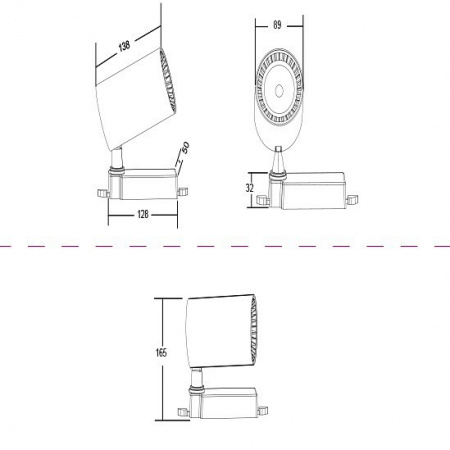 Трековый светильник TR003-1-30W4K-W Maytoni Vuoro