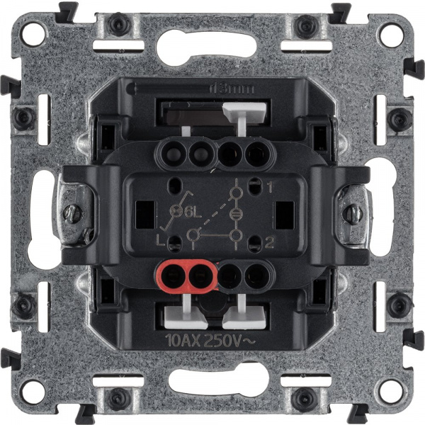 Legrand Valena ALLURE DIY Бел Переключатель 1-клавишный с подсветкой 10А 250В