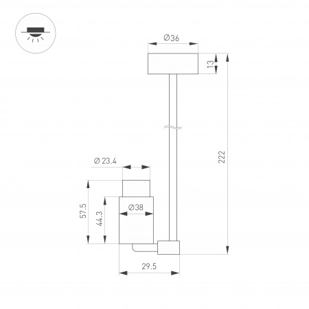 Arlight Светильник ART-NEMO-SURFACE-ZOOM-L205-R29.5-2W Day4000 (BK, 15-45 deg, 24V) (IP20 Металл, 5 лет) Arlight Светильник ART-NEMO-SURFACE-ZOOM-L205-R29.5-2W Day4000 (BK, 15-45 deg, 24V) (IP20 Металл, 5 лет)