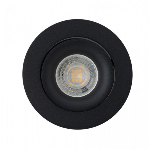 DK2018-BK Встраиваемый светильник, IP 20, 50 Вт, GU10, черный, алюминий