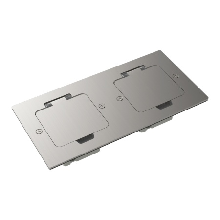 Donel Лючок Surface 4 мод. (2 мод. 45х45 мм.), никель, IP44, DFB22MRN
