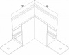Slim Magnetic Коннектор угловой для накладного шинопровода 85090/11 Elektrostandard Slim Magnetic a062194