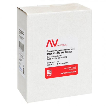 EKF Averes Контактор для конденсатора КМЭК 20 кВАр 230В 1NО