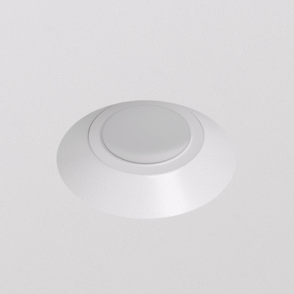 DK2081-WH Встраиваемый точечный светильник для натяжных ПВХ потолков INVIZ, IP 20, до 9 Вт, GU10, LED, белый, ABS-пластик