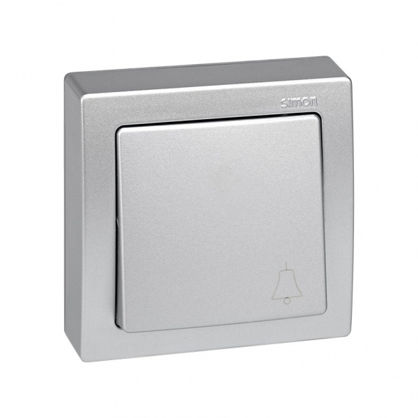 Simon 73 loft Алюминий Накладка на кнопочный выключатель "звонок",S73Wood