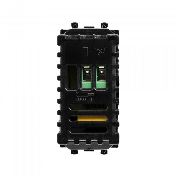 DKC Avanti Черный квадрат Диммер поворотный 16A 1 модуль