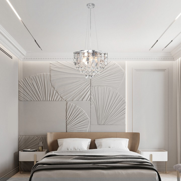 Умный подвесной светильник 10123/6 хром Eurosvet Lianna