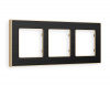 Рамка ALFA Arctic (Черный Стекло органическое/Шампань) 3-ая AF580543