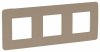 SE Unica Studio Песочная/Бежевая Рамка 3-ная