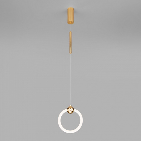 Подвесной светодиодный светильник 90165/1 золото Eurosvet Rim