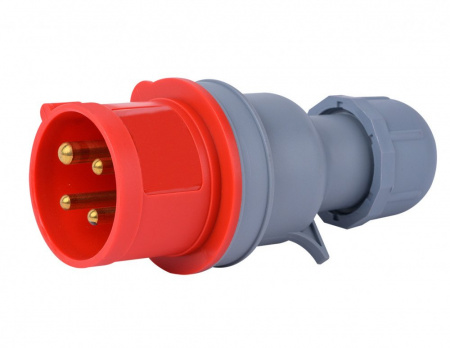 Dekraft Вилка перен. 3Р+РЕ 32А 380В IP44 ВП-103 Dekraft Вилка перен. 3Р+РЕ 32А 380В IP44 ВП-103