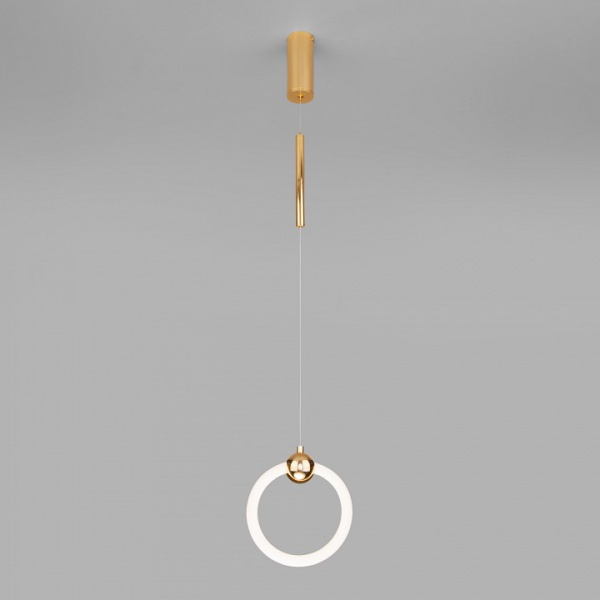 Подвесной светодиодный светильник 90165/1 золото Eurosvet Rim