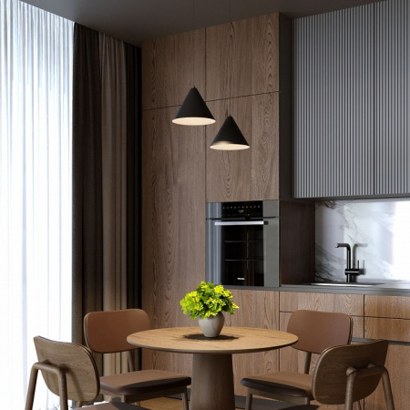 Светильник подвесной светодиодный Conus 13W 4000K черный 50316 LED Elektrostandard Conus a069333