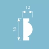 Молдинг MX042, 30х12, 2000мм, Экополимер/28