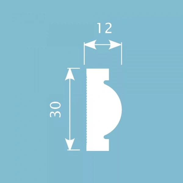Молдинг MX042, 30х12, 2000мм, Экополимер/28