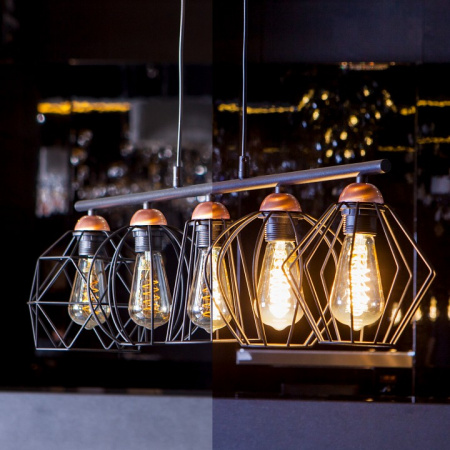 Филаментная светодиодная лампа ST64 8W 3300K E27 (тонированная) BLE2717 Elektrostandard ST64 F a048391