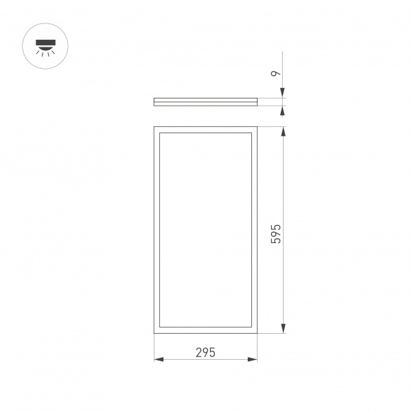 Встраиваемая светодиодная панель Arlight DL-Intenso-S300x600-28W Day4000 036230