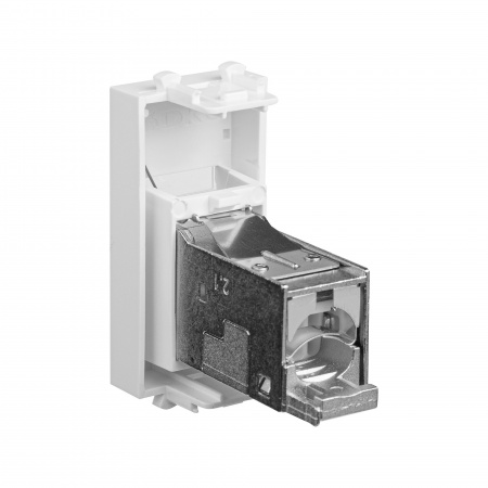 DKC Avanti Белое облако Компьютерная розетка RJ-45  категория 5е экранированная 1 модуль