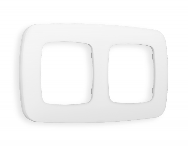 Рамка OMEGA Ecta (Белый матовый) 2-ая OF140122