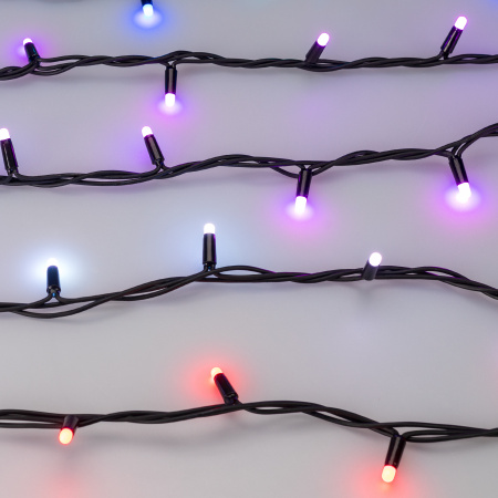Arlight Светодиодная гирлянда ARD-STRING-PRO-10000-BLACK-100LED-MILK-LIVE RGB-DMX (24V, 10W) (Ardecoled, IP65)