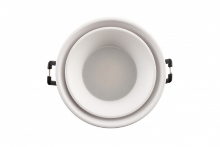 DK2403-WH Встраиваемый светильник влагозащ., IP 44, 15 Вт, GU10, белый, алюминий