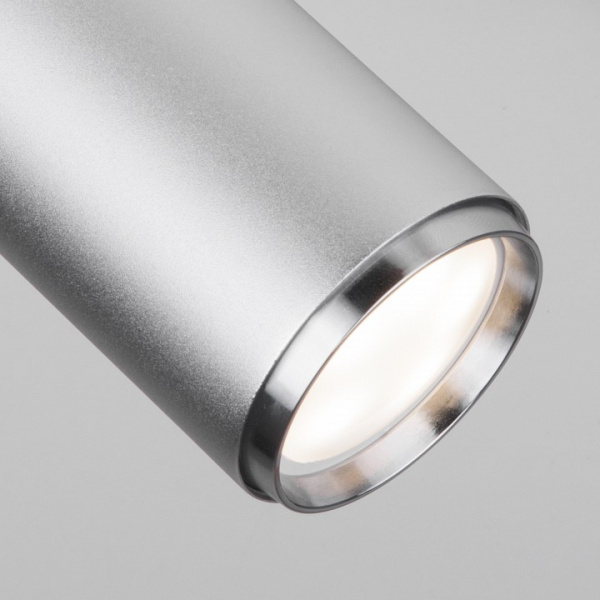 Трековый светильник для однофазного шинопровода Svit GU10 хром матовый MRL 1013 Elektrostandard Svit a050252