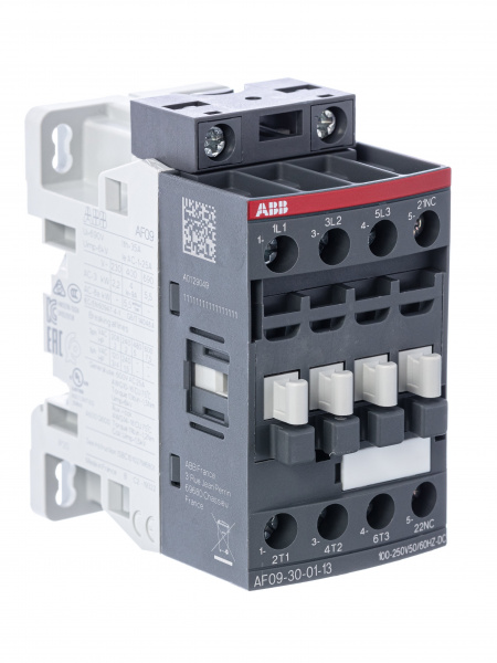 ABB AF09-30-01-13 Контактор с универсальной катушкой управления 100-250BAC/DC ABB AF09-30-01-13 Контактор с универсальной катушкой управления 100-250BAC/DC