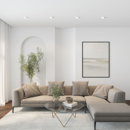 DK2091-WH Встраиваемый светильник FLAT, IP 20, до 15 Вт, GX53, LED, белый, алюминий