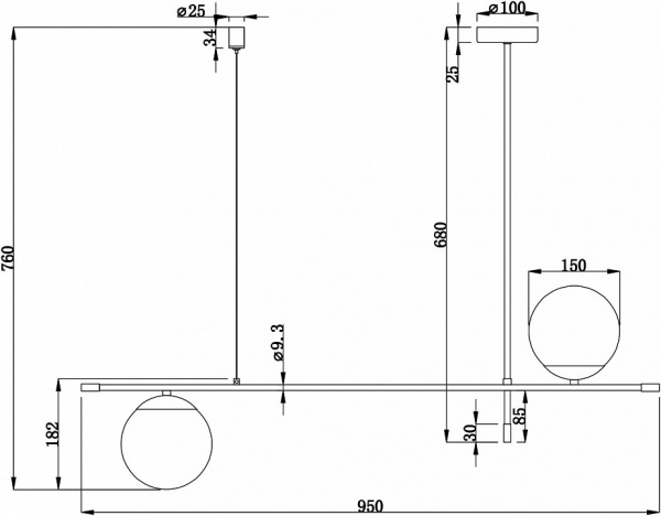 Подвесной светильник MOD048PL-02G Maytoni Nostalgia