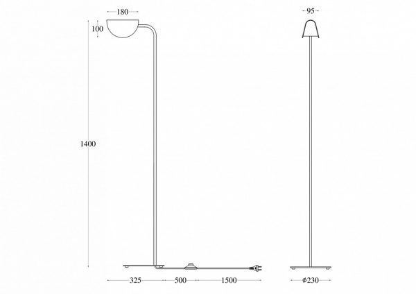 Напольный светильник (торшер) MOD126FL-01B Maytoni Mollis Напольный светильник (торшер) MOD126FL-01B Maytoni Mollis