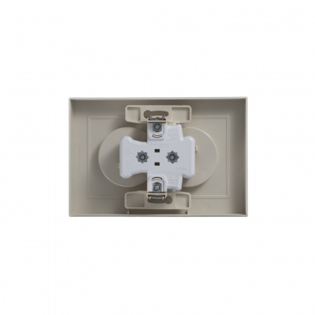 SE AtlasDesign Беж Розетка б/з двойная, 16А, в сборе